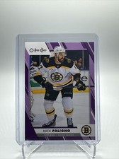 2023-24 O-PEE-CHEE HOCKEY PURPLE BORDER /49 Nick Foligno Bruins