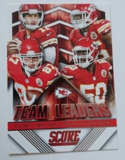 2015 Score Football Team Leaders Kansas City Chiefs #26. Alex Smith, Travis Kelc