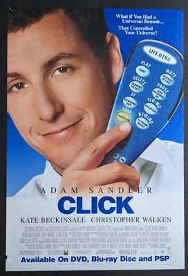 Click (2006) Original 27x40 One Sheet Movie Store Poster Rolled, Adam ...