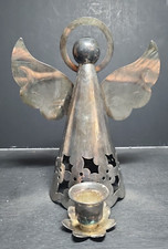 Large Metal Angel Taper Candle Holder