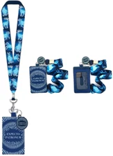 Loungefly Harry Potter Expecto Patronum Lanyard with Passport Cardholder Blue
