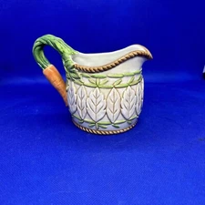 Fitz and Floyd Le Canard Carrot Creamer Embossed