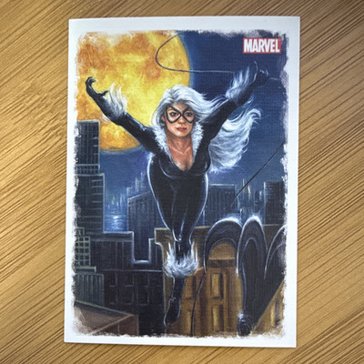 2009 Rittenhouse Spider-Man Archives - A1 Black Cat - Potratz/Hai Canvas Art