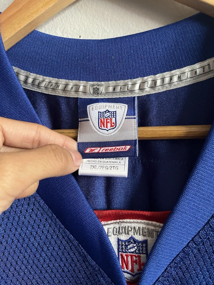 Camiseta deportiva vintage Reebok New York Giants Jeremy Shockey #80 azul NFL para hombre talla 2XL Foto 3 de 4