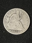 1854 seated liberty half dollar