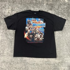 WWE WrestleMania Shirt Mens 2XL Black Orlando 2017 Wrestling Graphic Tee Event