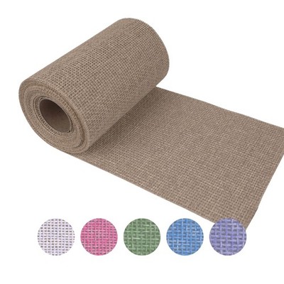 Tischläufer Leinenoptik, Tischdecke modern, Tischdeko Tischband Jute auf Rolle