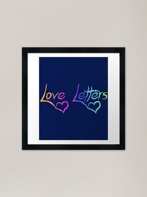 Love Letters Framed Art Print Framed Wall Art Poster Canvas Print Picture