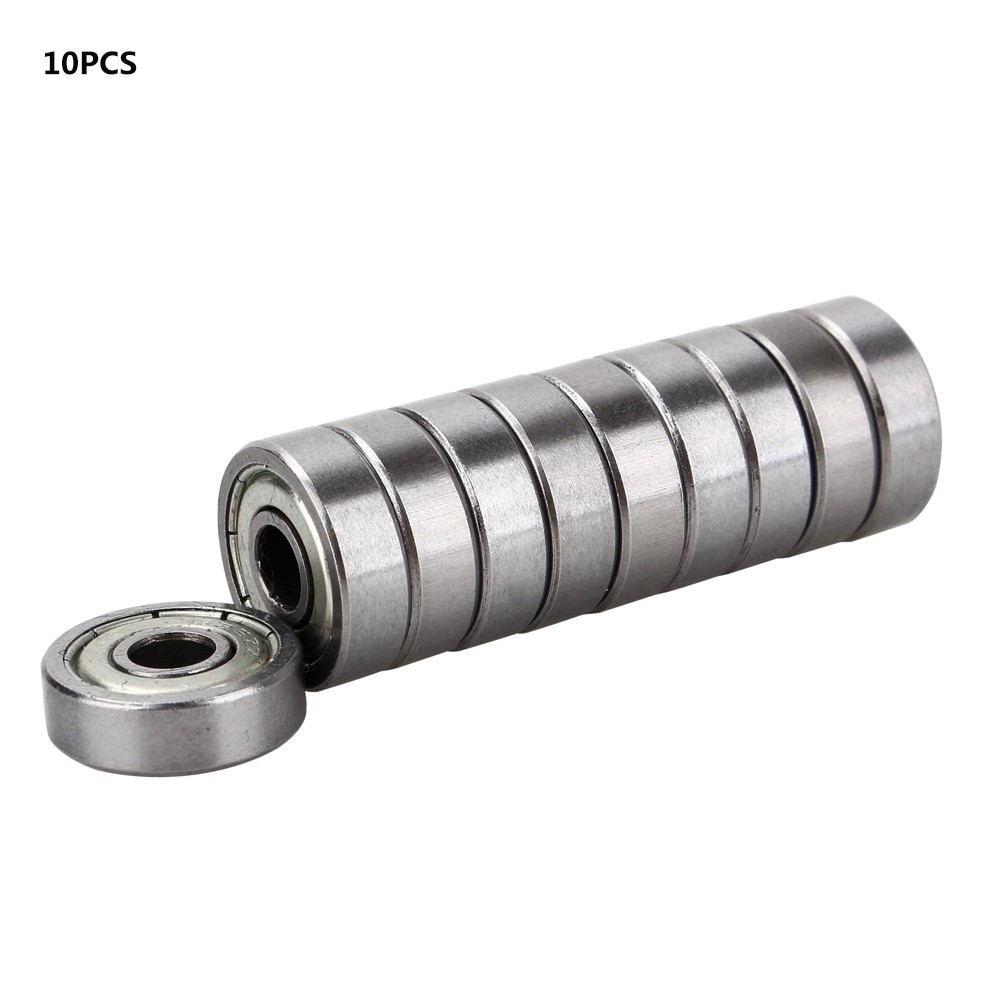 10Pcs Miniature Rubber Sealed Metal Shielded Ball Bearings For Printer Popular
