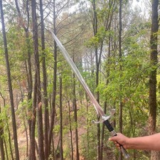 Viking Sword 5160 Spring Steel Blade Hand Forged Medival Full Tang Sword 38"