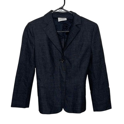 Akris Punto Gray Wool blend women's blazer Size 4 career wear