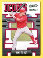 2021 Absolute Icons Green  I-7 Mike Trout