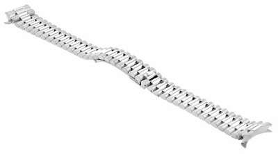13MM 14K White Gold President Style Watch Band For 26MM Rolex Datejust President