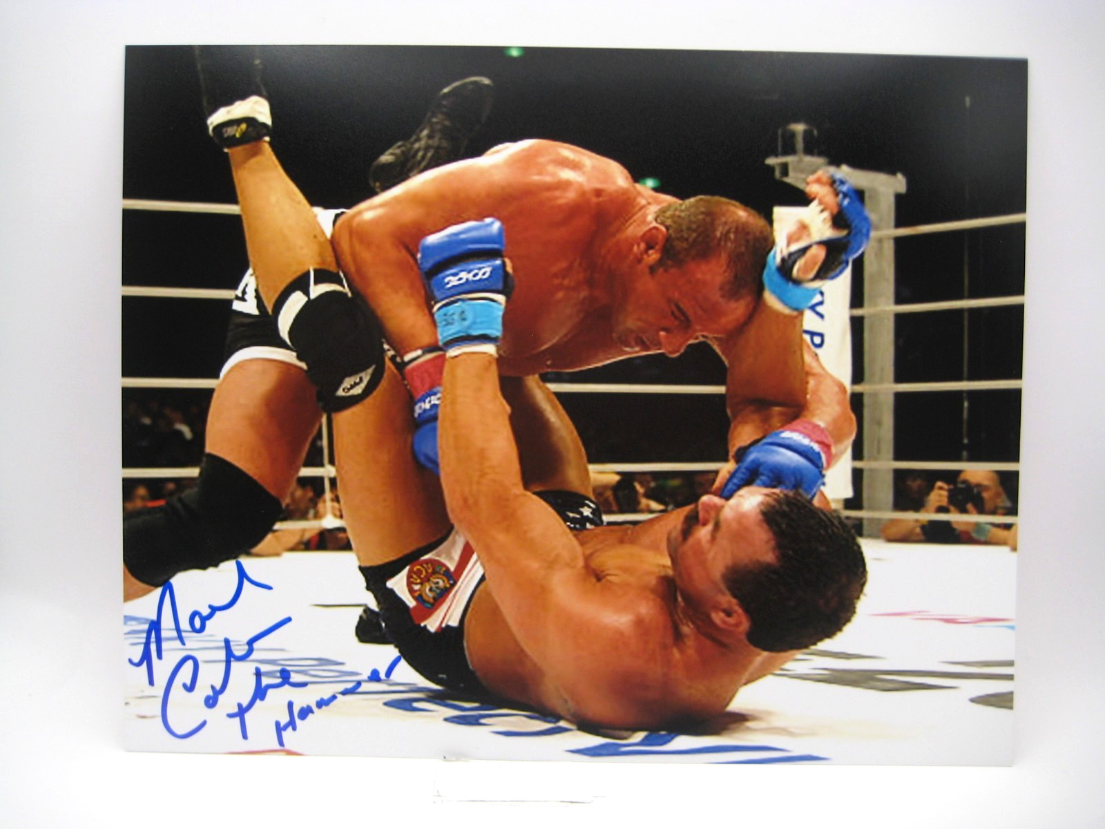 MARK COLEMAN UFC HALL OF FAME LEGEND AUTOGRAPH PHOTO INSCRIBED COA  FREE SHIP!