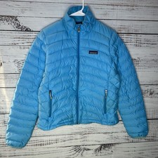 Patagonia Down Fill Sweater Full-Zip Puffer Jacket Blue Insulated Women s Small