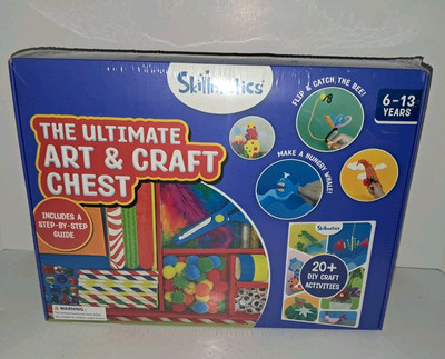 New! Skillmatics Ultimate Art & Craft Chest Activity Kit, 2000+ Pieces DIY 