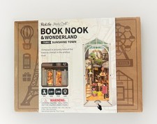 Rolife Book Nook Sunshine Town TGB02 DIY Miniature Kit LED New Sealed
