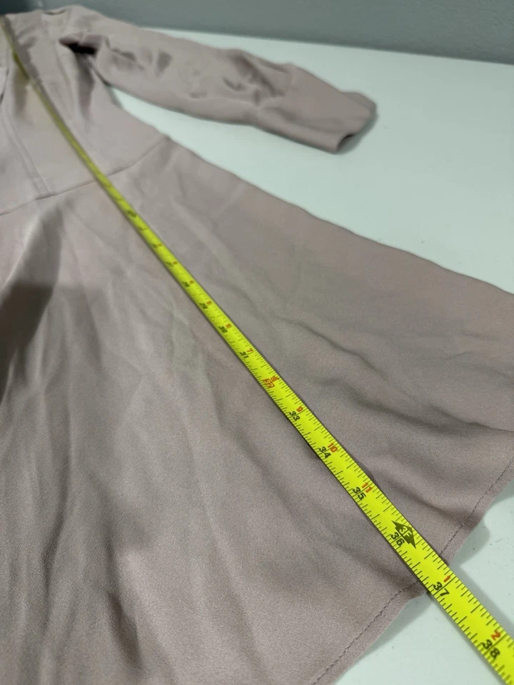 Fendi Long Sleeve Shirt Dress Silk Size IT 44 (M) Pink Scarf Button Up Skirt - Image 2 of 4