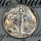 * 1938-D * SOLID+ GEM BU MS WALKING LIBERTY HALF-DOLLAR * FROM COLLECTION