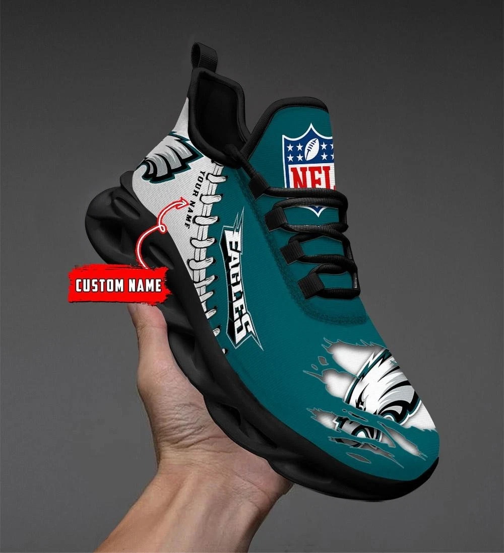 Personalized Philadelphia Football Team Eagless Sneaker Max Soul Shoes Adults