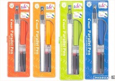 Pilot Set/4 Parallel Pen 2-Color Black/Red 1.5mm 2.4mm 3.8mm 6.0mm Nib School