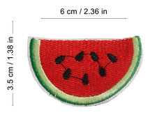 Watermelon Embroidered Patch Fruits Iron-On / Sew-On for Jackets, Bags Hats