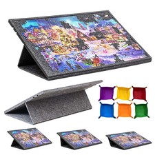 Adjustable Felt Jigsaw Board Puzzle Organizer Storage Table for 1000 Pieces New