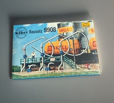 Vintage Kibri Bausatz 9908 Shell Fuel Loading Rack Model Kit HO Scale Sealed 