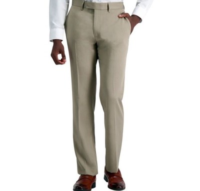 Haggar Men's Premium Comfort Dress Slim Fit Flat Front Pant Medium Khaki 36Wx32L for sale online | eBay Haggar Men's Premium Comfort Dress Slim Fit Flat Front Pant Medium Khaki 36Wx32L for sale online | eBay
