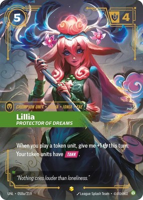 Riftbound: Unleashed Lillia, Protector of Dreams (V.2 - Showcase), Englisch, NM
