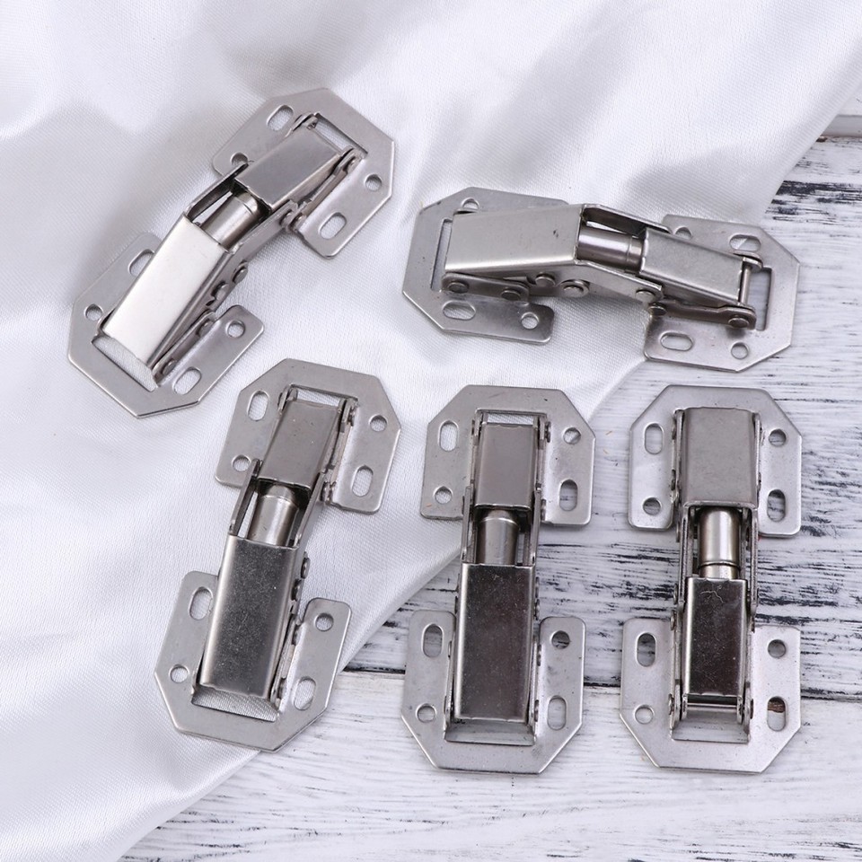 5 PCS Door Hinge Overlay Hinges for Cupboard Doors Kitchen
