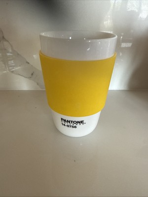 Pantone Universe Classic Porcelain Silicone Coffee Cup 14-0756 Yellow