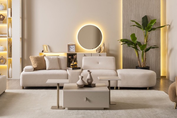 Schlichte GemüTlichkeit Im Wohnzimmer Minimalismus Mit Komfort-image