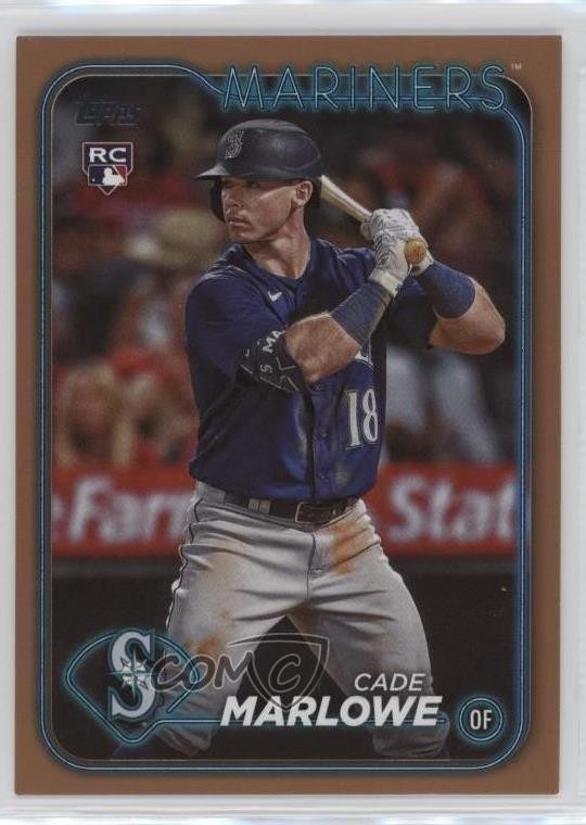 2024 Topps Series 1 Gold 2019/2024 Cade Marlowe #286 Rookie RC 2x9