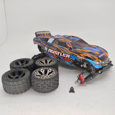 Traxxas Rustler 2wd 1/10 Stadium Truck Roller Rolling Chassis Used