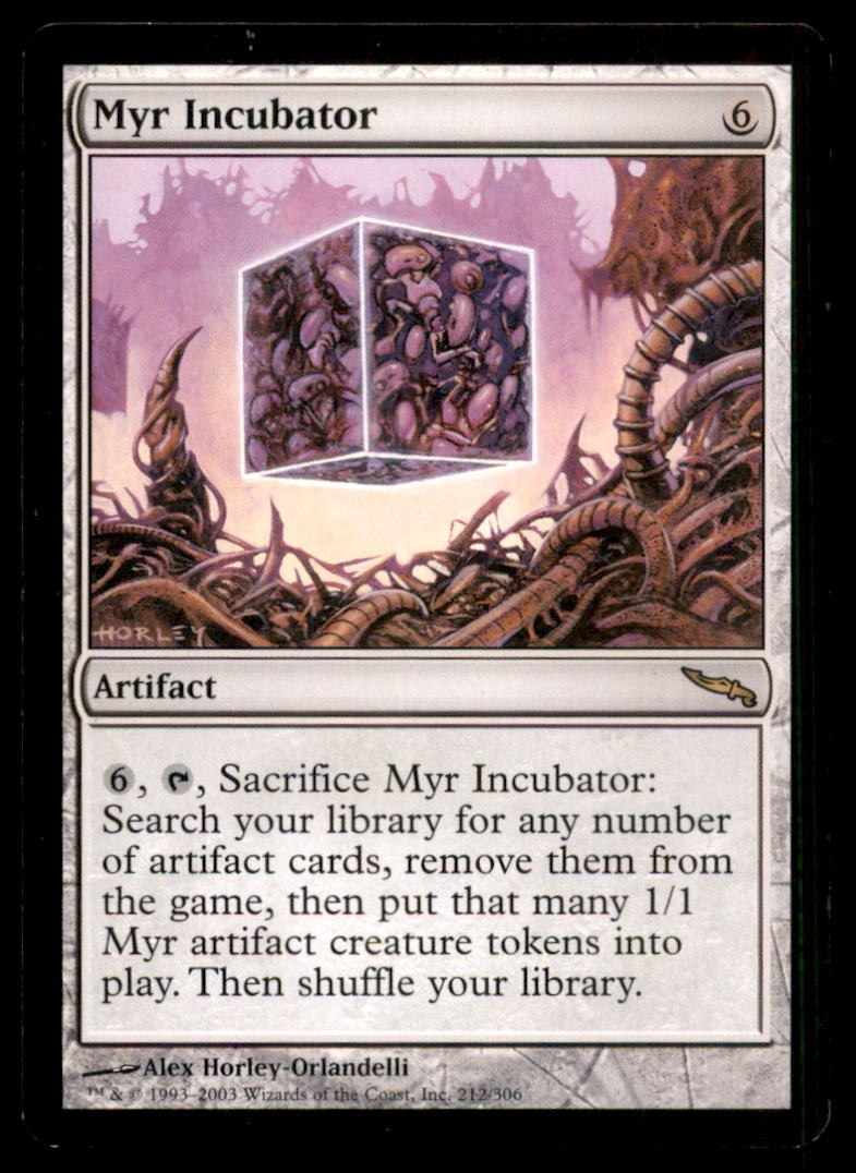 MTG Myr Incubator LP Light Play Mirrodin [5293]