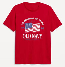 OLD NAVY US Flag 2026 250th Anniversary T-SHI...