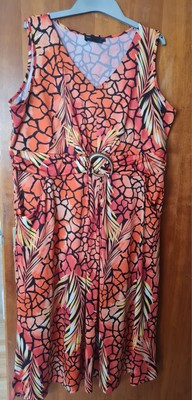 Kleid  Maxikleid  Sommerkleid  52/54 von BPC bon prix collection Übergröße  Bunt