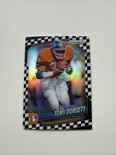 2025 Panini Prizm Black & White Checkerboard Tony Dorsett SSP Denver Broncos 260