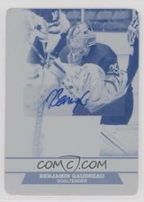 2023 BENJAMIN GAUDREAU TC Pride Of The Program Printing Plate Cyan 1/1 Auto
