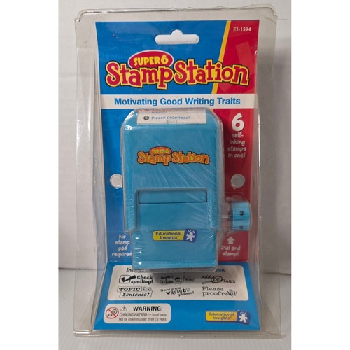 Educational Insights Super 6 Stamp Station Writing Traits Teacher Stamps NIB