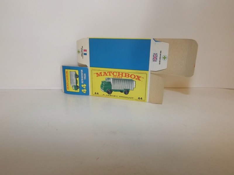 MATCHBOX REG. WHEEL NO. 44-C G.M.C. REFRIGERATOR TRUCK EMPTY BOX ONLY