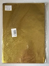 Wrapping Paper Metallic Gold Foil Paper Gift Wrap 12 Folded Sheets 20"x27" DIY