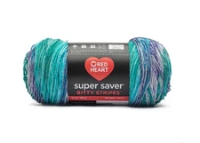 Red Heart Bitty Stripes I HAVE AN OVERLOAD so Letting Some Go 10oz 515yds 100%AC