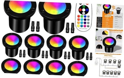 Low Voltage Landscape Lighting - 10W RGB Landscape Lights with Color Changing, 