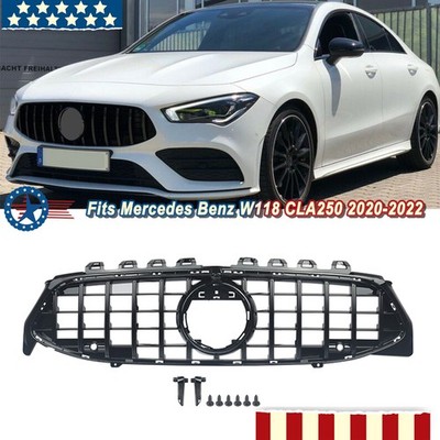 縦目Mercedes-Benz グリル 114-115 GT-R Front Grille Grill For Mercedes Benz CLA-CLASS W118 2020-ON