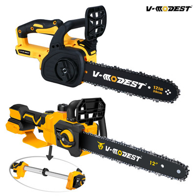 Fit DEWALT 20V MAX Battery Brushless 12 in. Compact Cordless Chainsaw w/2 chains