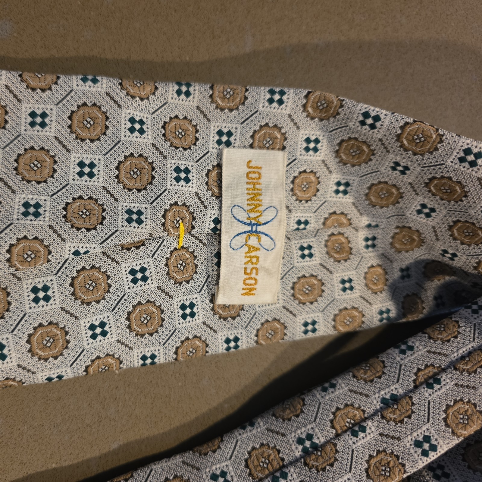 Johnny Carson polyester  Necktie ! - image 2