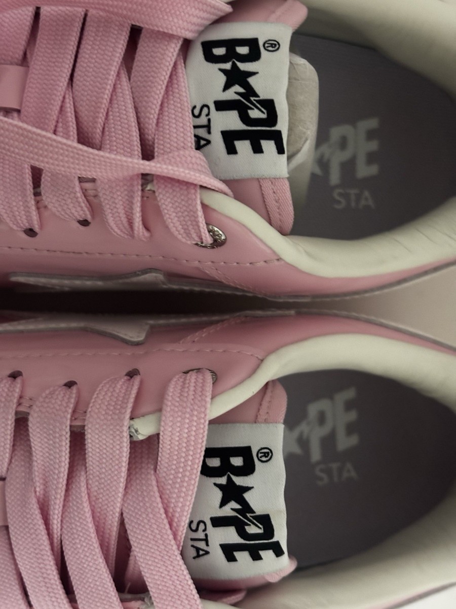 Authentic A Bathing Ape Bape Bape Sta #2 Pink US 11 New Bapesta