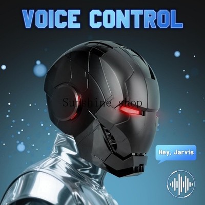 AUTOKING 2025 Iron Man MK5 1:1 Wearable Helmet - Voice Control Cosplay Prop